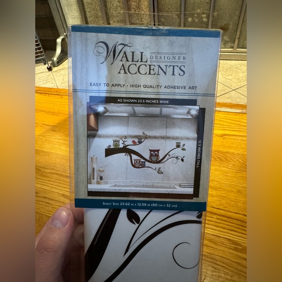 NWT Designer Wall Accents Owls on Swirl Branches Wall Decals - Picture 2 of 4